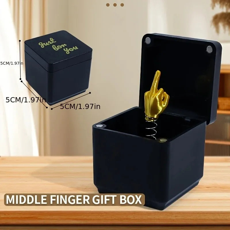 Middle Finger Prank Gift Box - Surprise Pop-Up Gag Gift