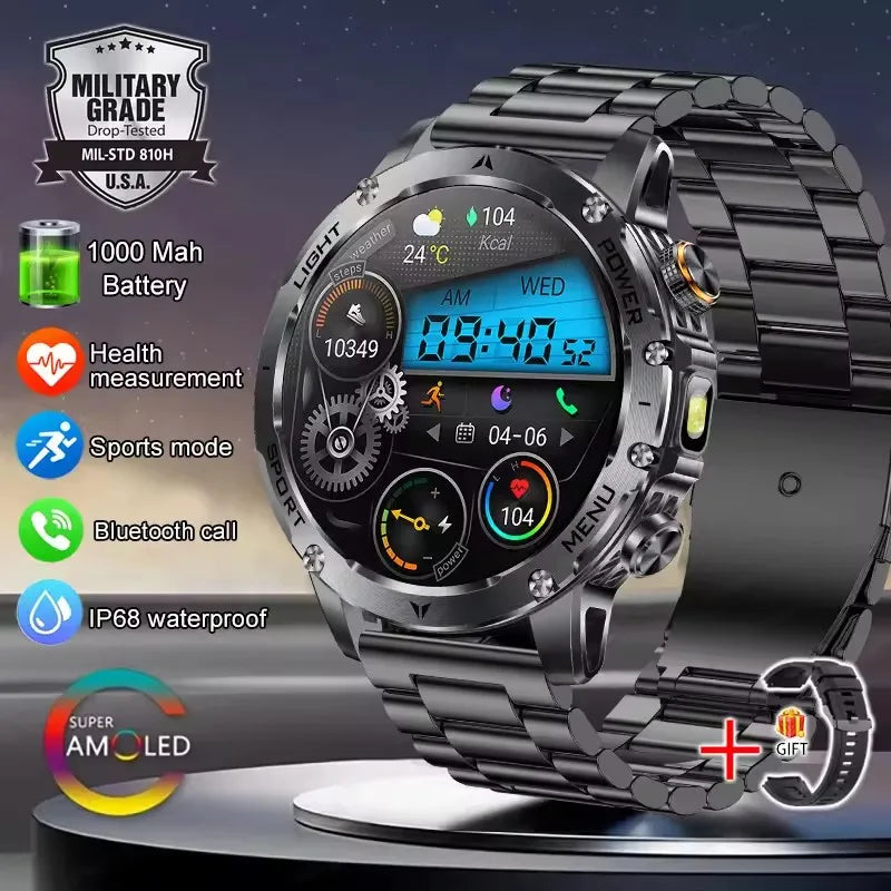 T-Rex 3 Military Smartwatch – 1000mAh, AMOLED, GPS, Waterproof