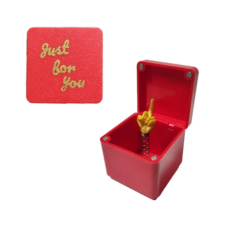 Middle Finger Prank Gift Box - Surprise Pop-Up Gag Gift