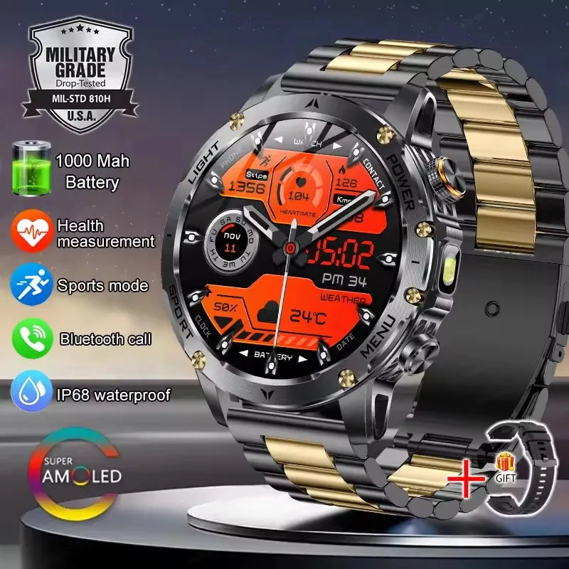 T-Rex 3 Military Smartwatch – 1000mAh, AMOLED, GPS, Waterproof