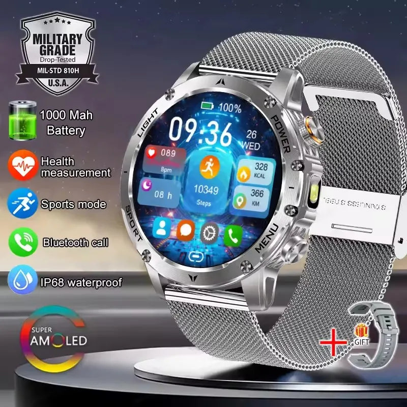 T-Rex 3 Military Smartwatch – 1000mAh, AMOLED, GPS, Waterproof