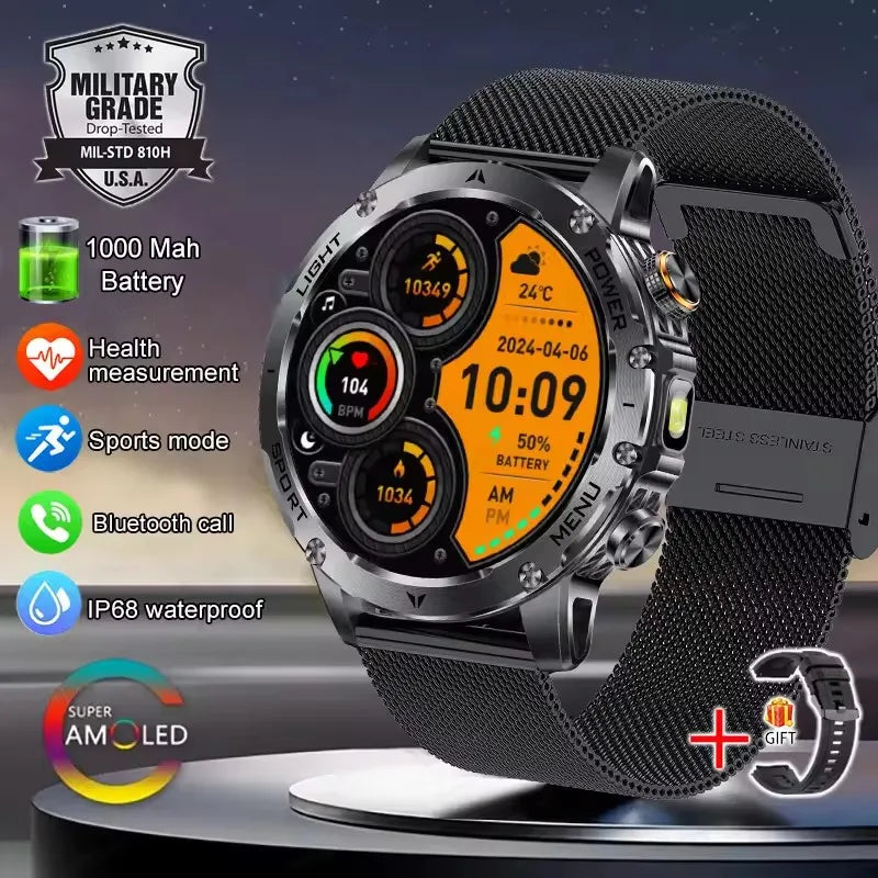 T-Rex 3 Military Smartwatch – 1000mAh, AMOLED, GPS, Waterproof