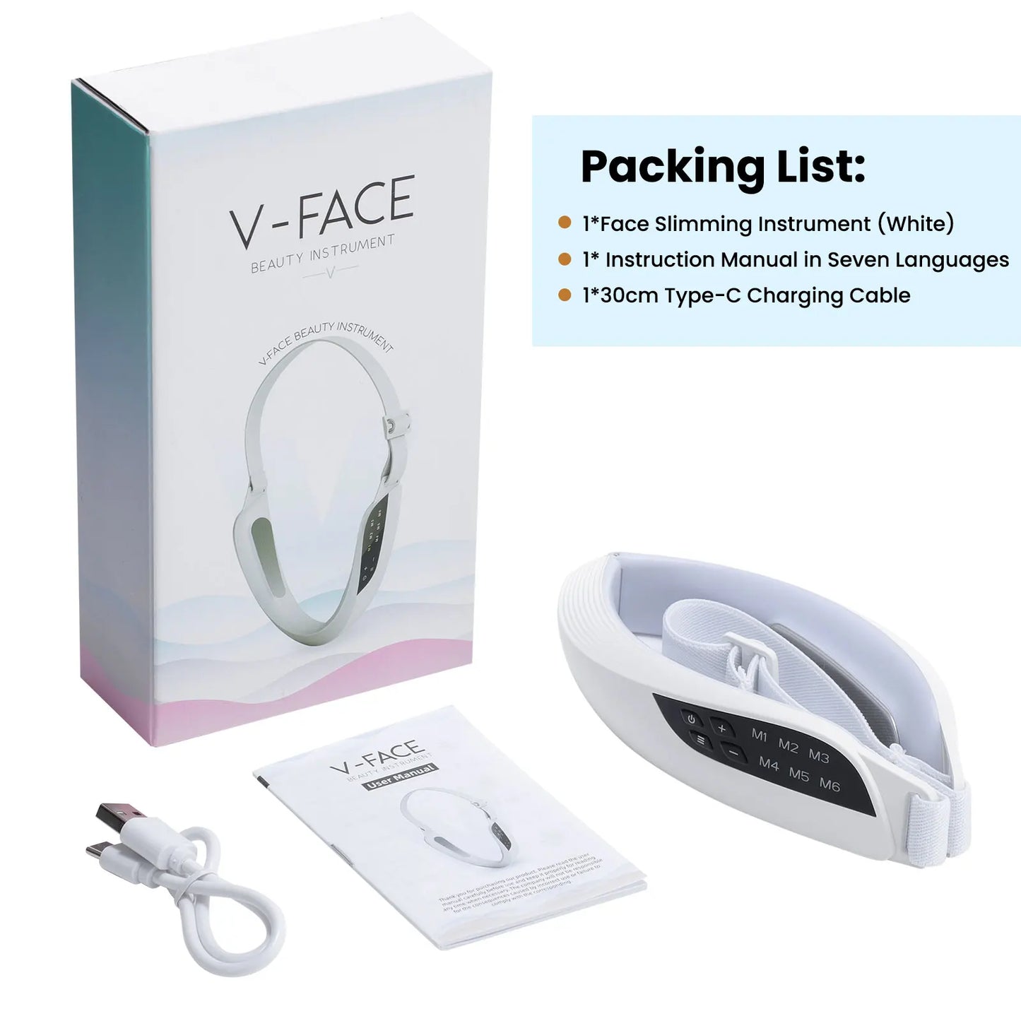 EMS V-Face Lifting Device – Microcurrent Facial Firming Massager