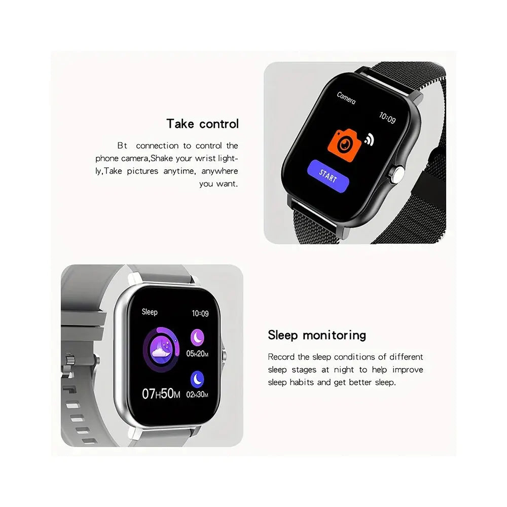 2025 Bluetooth Smartwatch – HD Screen & Health Monitoring