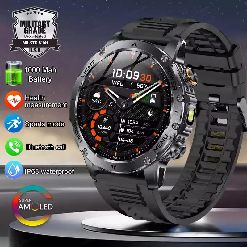 T-Rex 3 Military Smartwatch – 1000mAh, AMOLED, GPS, Waterproof