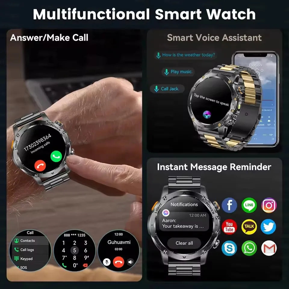 T-Rex 3 Military Smartwatch – 1000mAh, AMOLED, GPS, Waterproof