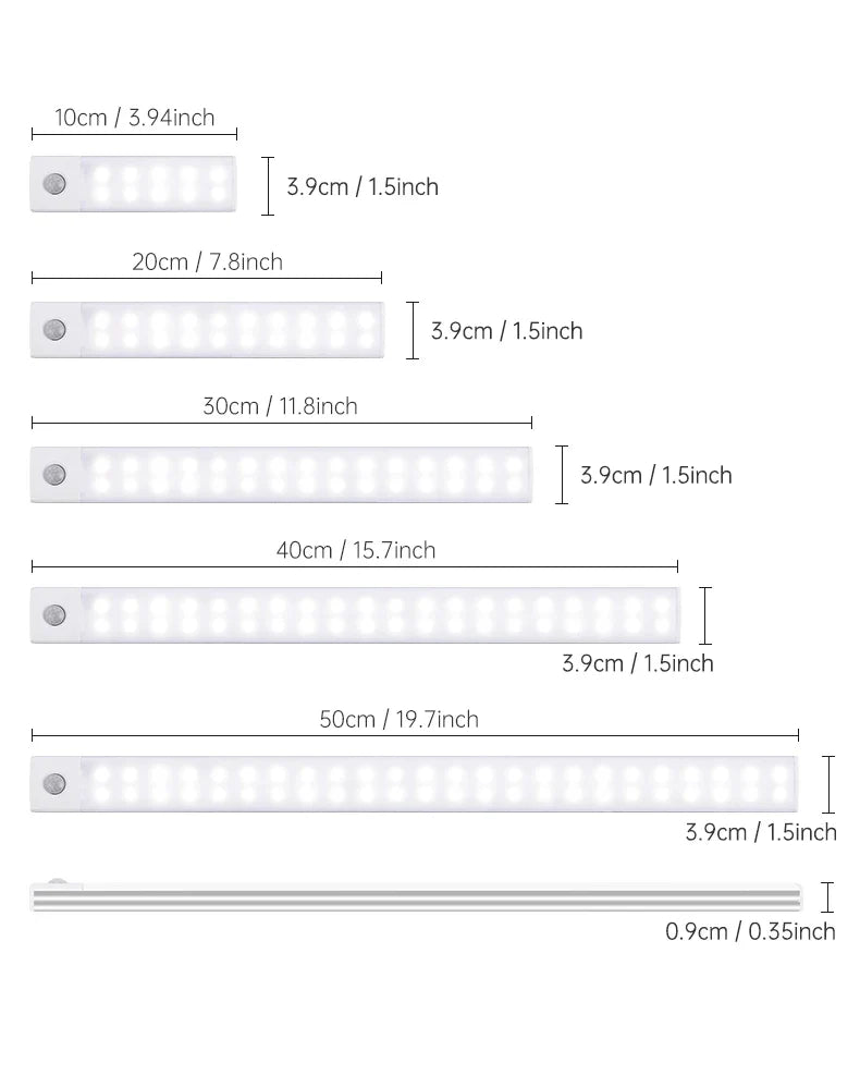 Motion Sensor Wireless LED Night Light USB Rechargeable