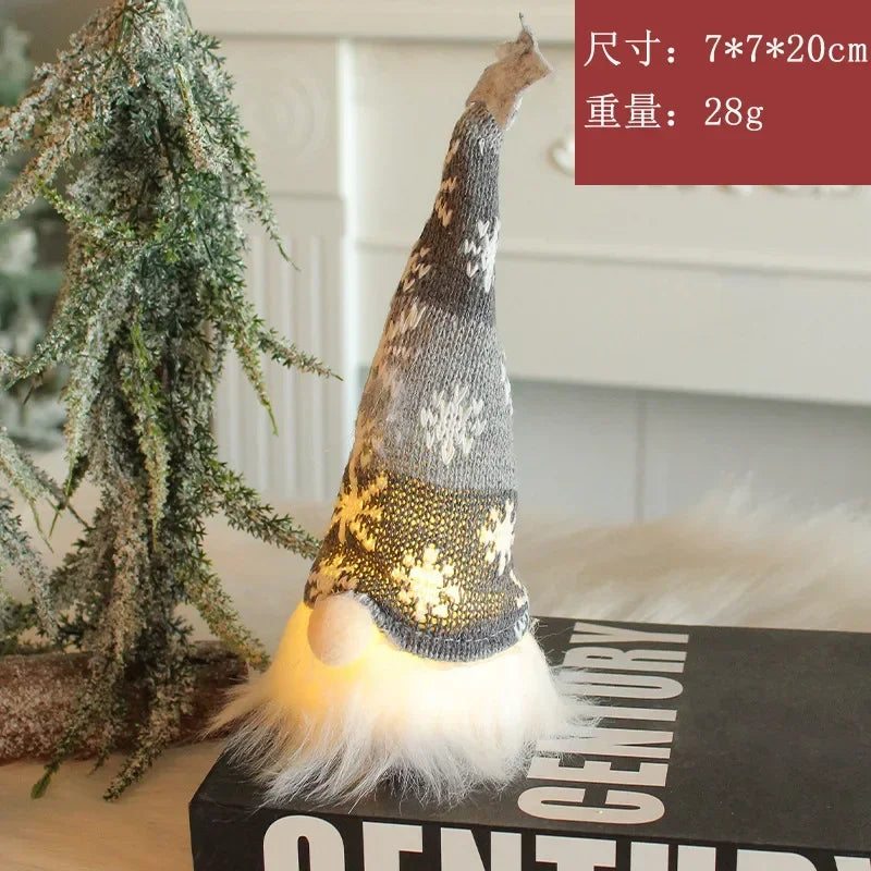 LED Christmas Gnome – Cozy Faceless Elf Decor