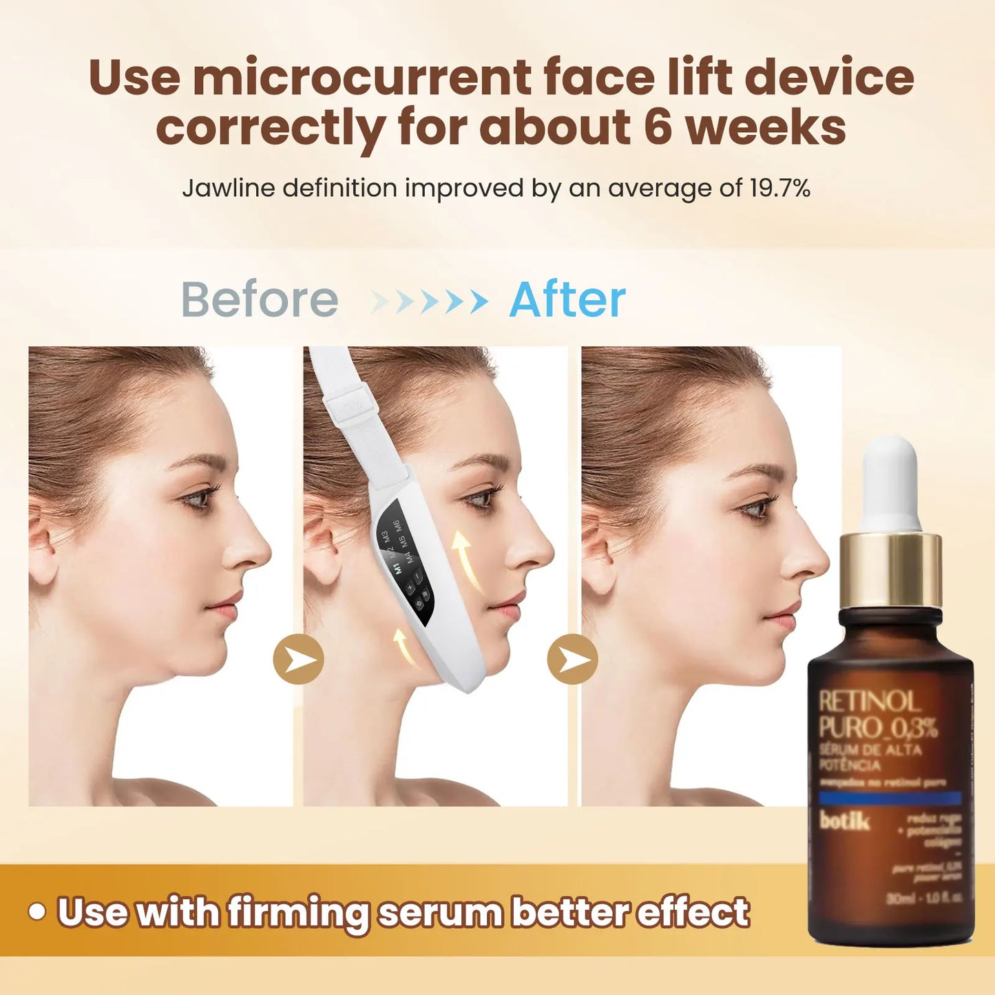 EMS V-Face Lifting Device – Microcurrent Facial Firming Massager
