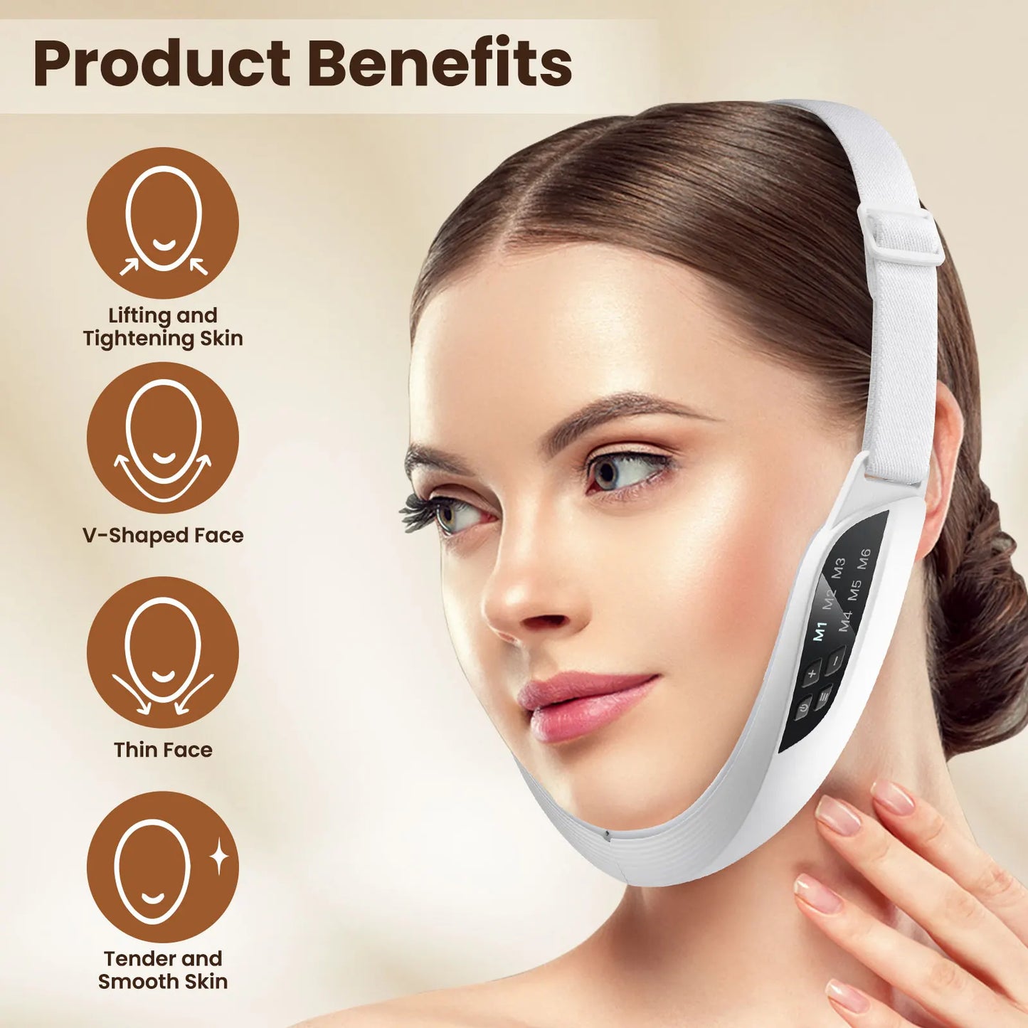 EMS V-Face Lifting Device – Microcurrent Facial Firming Massager